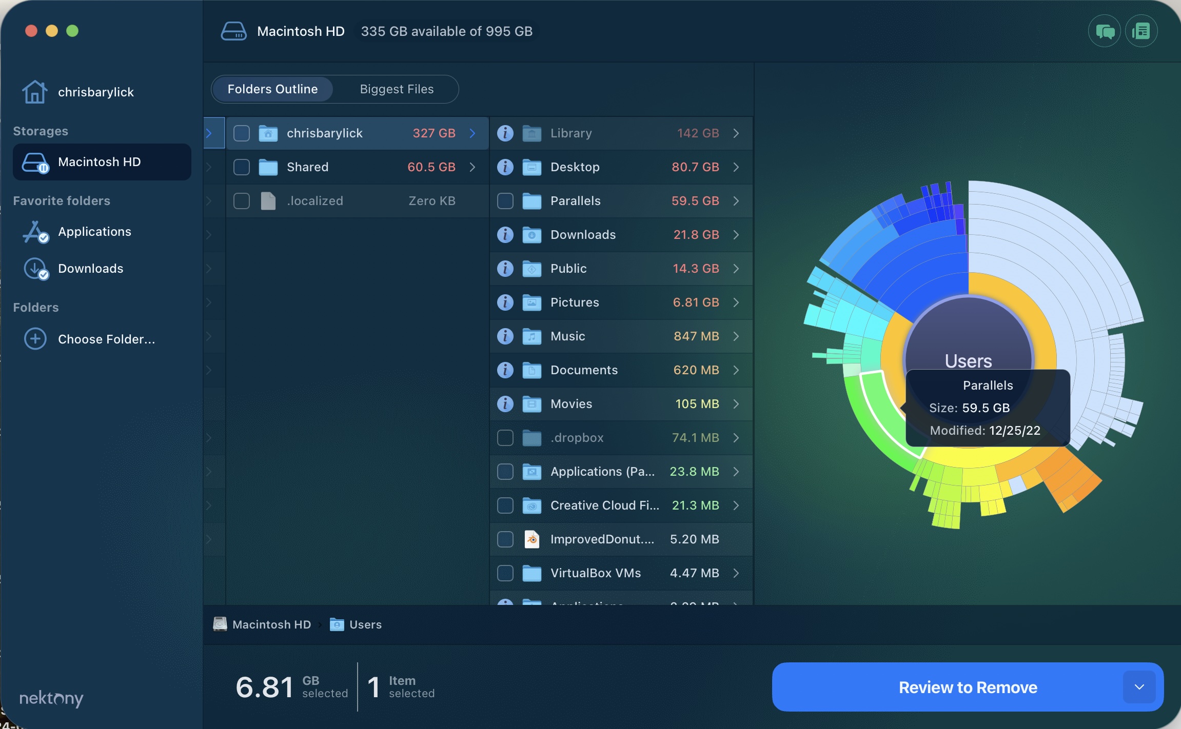 MacCleaner Pro 3.3’s Disk Analyzer module